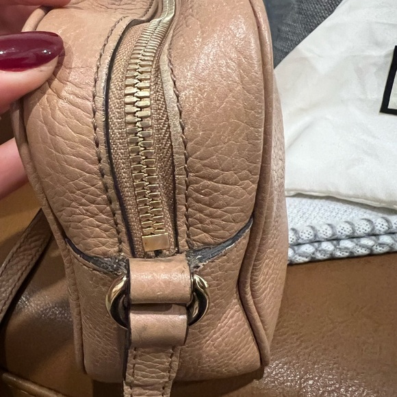 Gucci Soho Disco Crossbody Bag Beige Leather w/bonus twilly - Picture 8 of 16